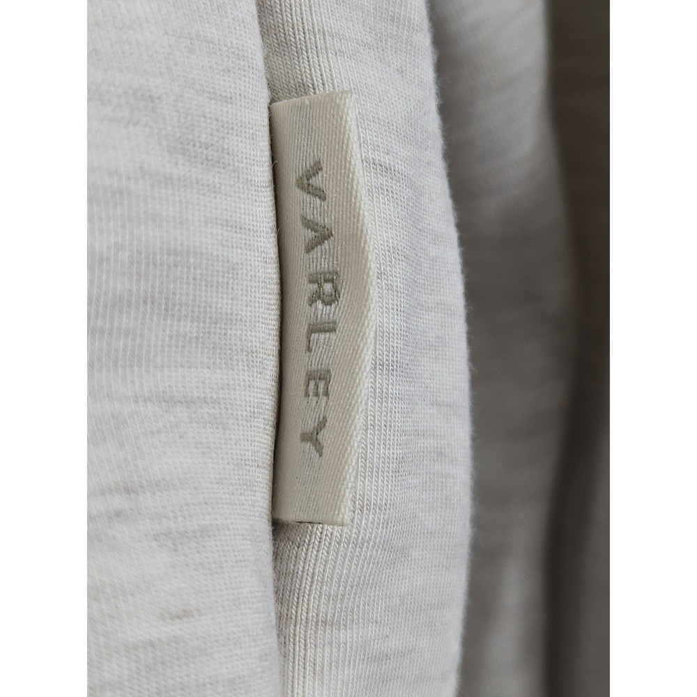 Varley Betsy Sweatshirt Oatmeal Heather Cowl Neck Drawstring Hem Medium - Picture 7 of 14